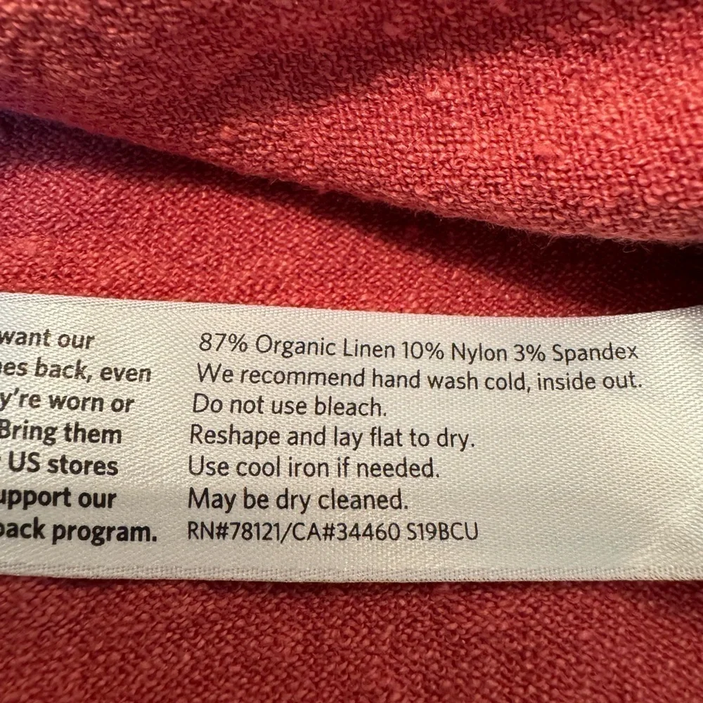 Eileen Fisher Organic Linen & Nylon Sweater Long Sleeve Lagenlook XS